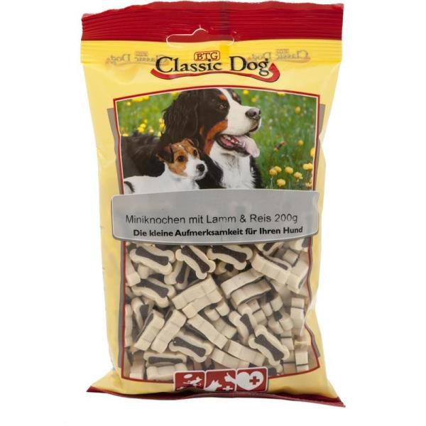 Classic Dog Snack Miniknochen mit Lamm & Reis